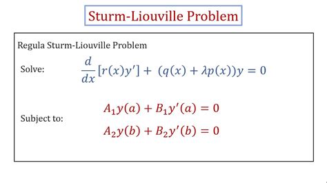 sturm liouville eigenvalue problem